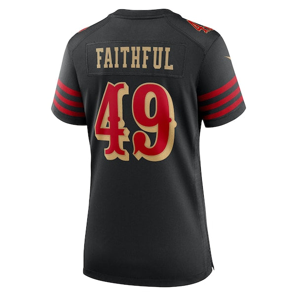 The Faithful San Francisco 49ers Nike Women's 2025 Rivalries Collection Game Jersey - Black - Image 3