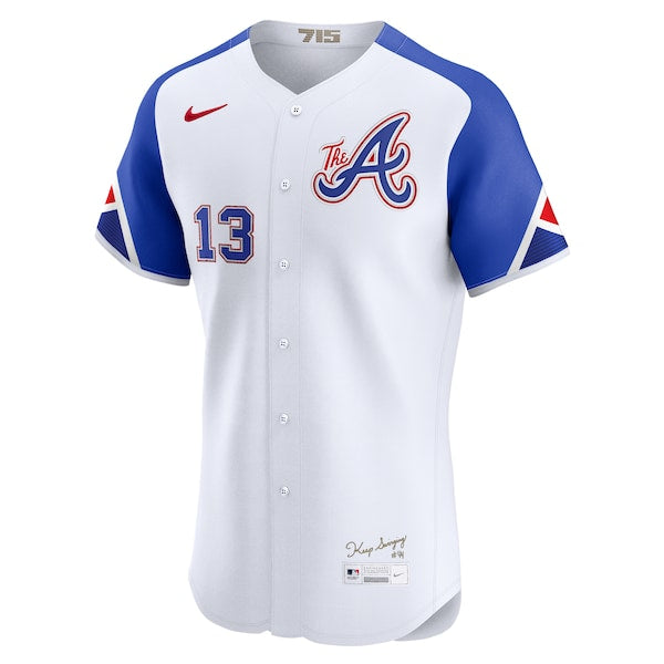 Ronald Acu?a Jr. Atlanta Braves Nike City Connect Elite Jersey - White - Image 2