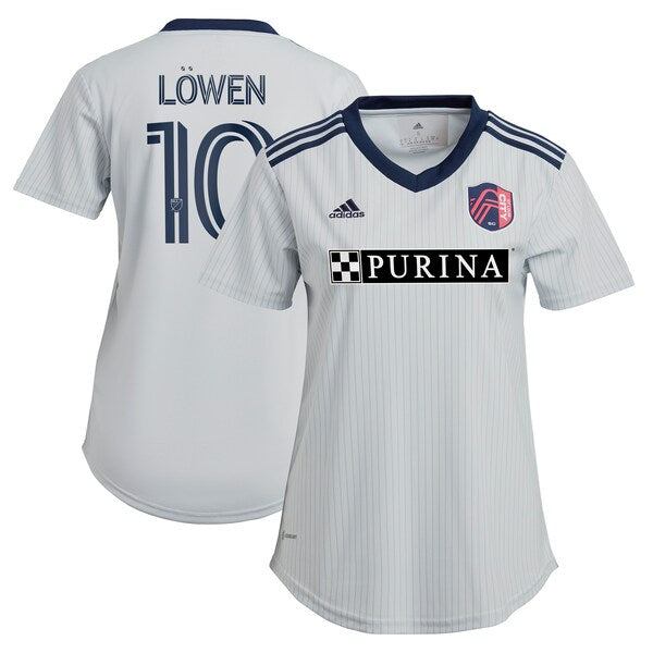 Eduard L?wen St. Louis City SC adidas Women's 2024 The Spirit Kit Replica Jersey - Gray