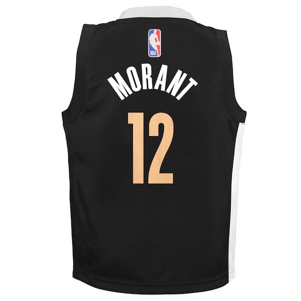 Ja Morant Memphis Grizzlies Nike Toddler Swingman Replica Jersey - City Edition - Black - Image 3