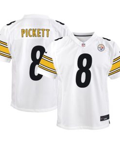 Kenny Pickett Pittsburgh Steelers Nike Youth Game Jersey - White/Black