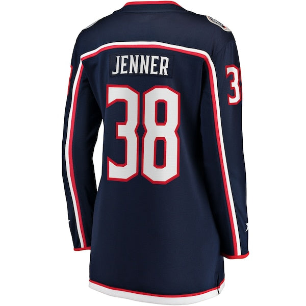 Boone Jenner Columbus Blue Jackets Women's Home Breakaway Player Jersey - Navy - Image 3