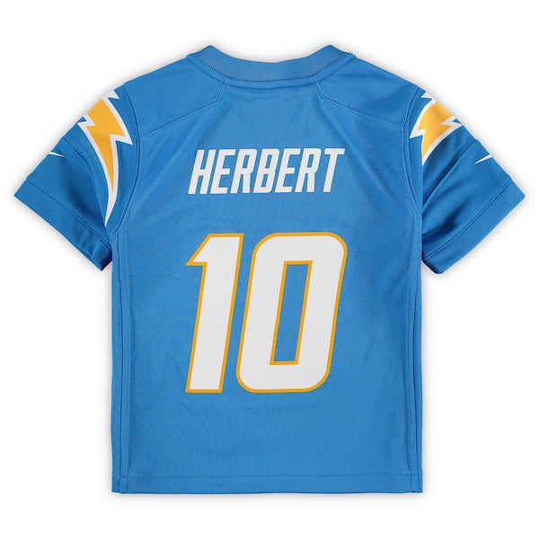 Justin Herbert Los Angeles Chargers Nike Preschool Game Jersey - Powder Blue - Image 4