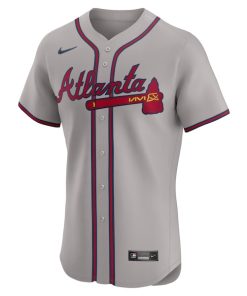 Alternative view of Atlanta Braves Nike Road Elite Jersey - Gray