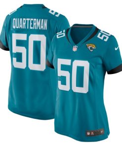 Alternative view of Shaquille Quarterman Jacksonville Jaguars Nike Women's Game Jersey - Teal/Black