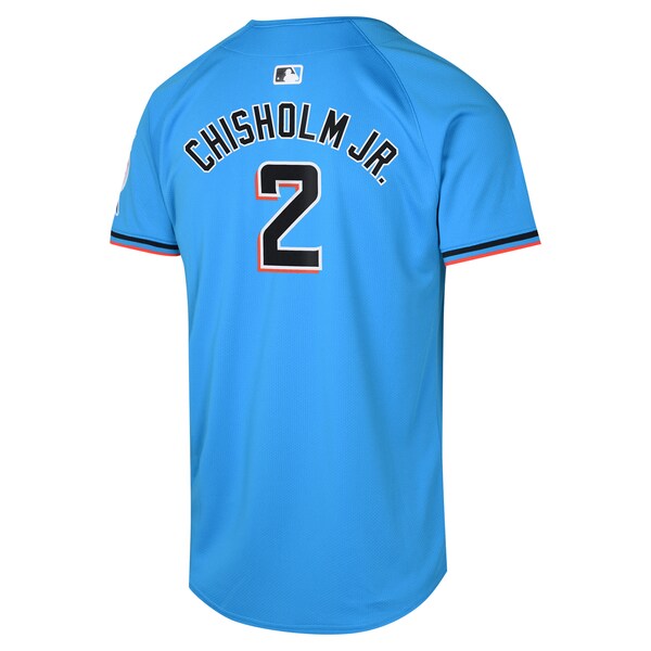 Jazz Chisholm Jr. Miami Marlins Nike Youth Alternate Limited Player Jersey?ยจC Blue - Image 3