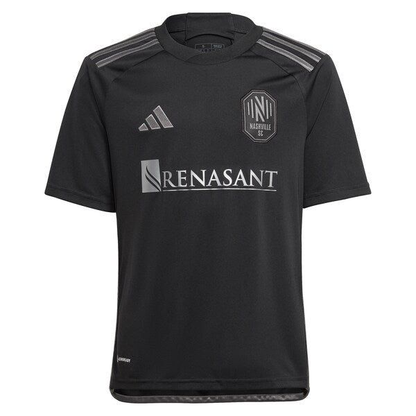 Hany Mukhtar Nashville SC adidas Youth 2024 Man In Black Kit Replica Player Jersey - Black - Image 2