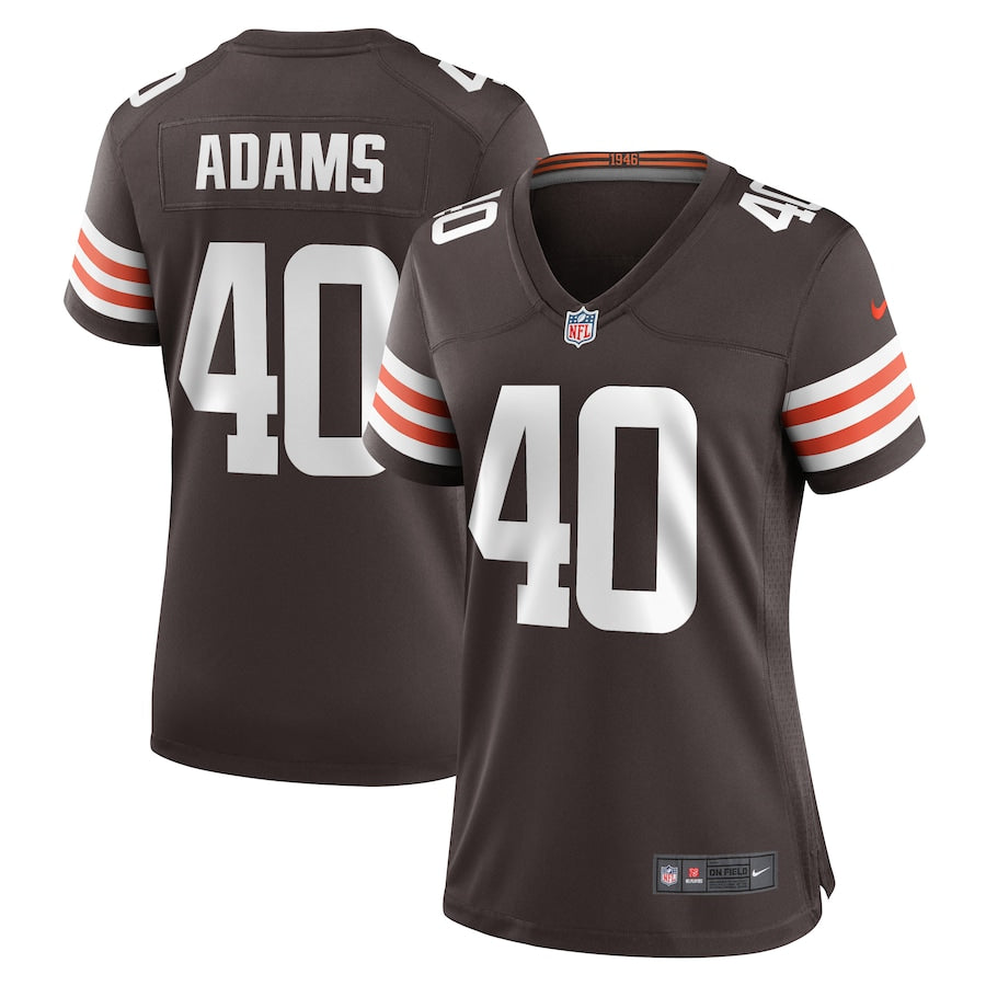 Matthew Adams Cleveland Browns Nike Women's Nike Women's Team Color Jersey - Brown