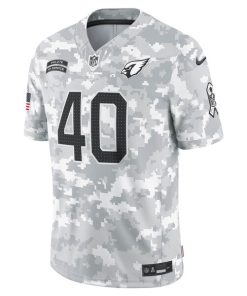 Alternative view of Pat Tillman Arizona Cardinals Nike 2024 Salute to Service Retired Player Limited Jersey - Arctic Camo
