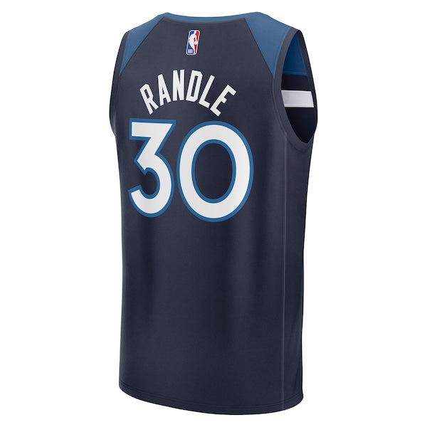 Julius Randle Minnesota Timberwolves Fast Break Replica Player Jersey - Icon Edition - Navy - Image 3