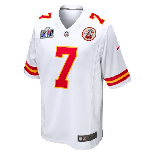 Harrison Butker Kansas City Chiefs Nike Super Bowl LVIII Game Jersey - White - Image 2