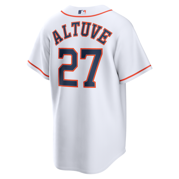 Jose Altuve Houston Astros Nike Home Replica Jersey - White - Image 3