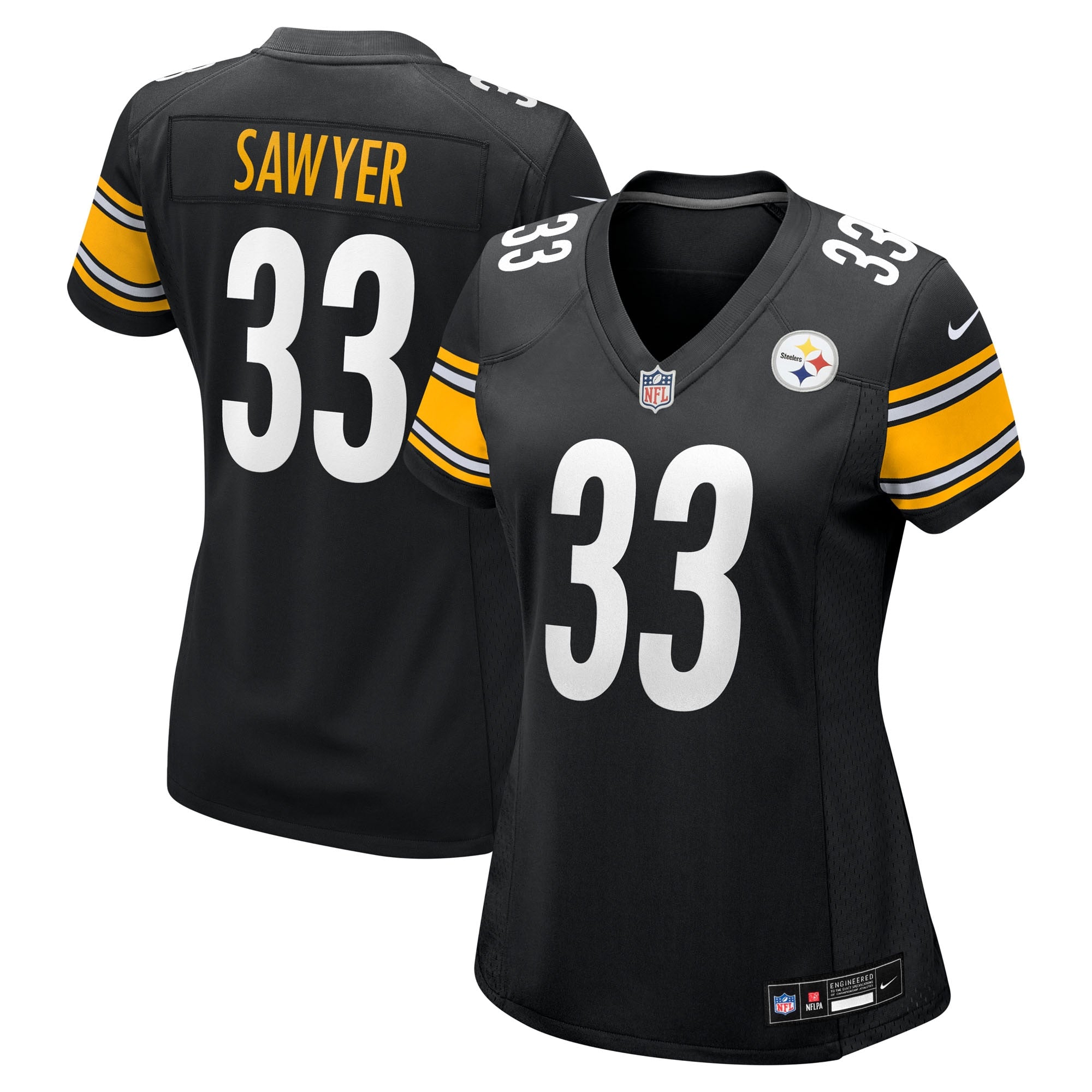 Jack Sawyer Pittsburgh Steelers Nike Women's Alternate Game Jersey - Gold/Black - Image 6