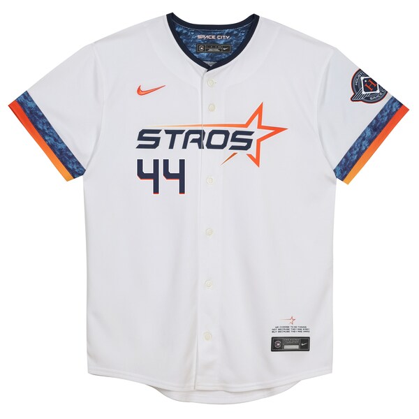 Yordan Alvarez Houston Astros Nike Preschool 2025 City Connect Limited Player Jersey - White - Image 2