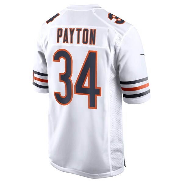 Walter Payton Chicago Bears Nike Retired Player Away Game Jersey - White/Navy/Orange - Image 4