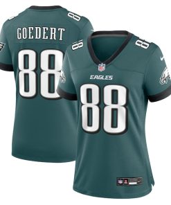 Alternative view of Dallas Goedert Philadelphia Eagles Nike Women's Team Game Jersey - Midnight Green/Black