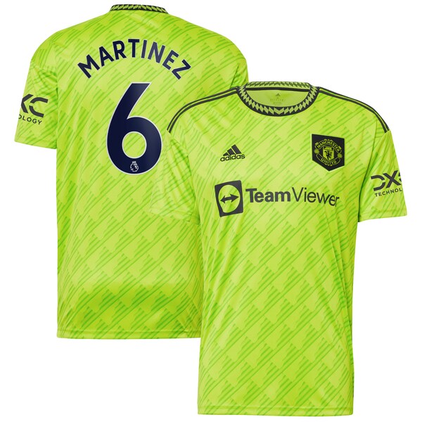 Lisandro Mart¨ªnez Manchester United adidas 2022/23 Third Replica Player Jersey - Neon Green