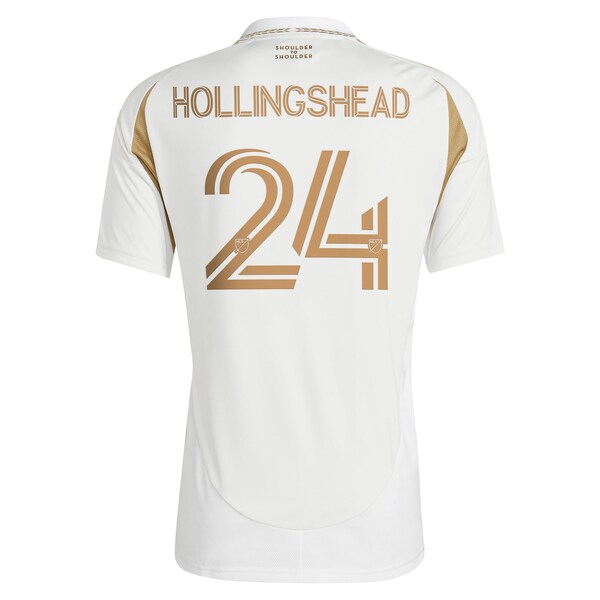 Ryan Hollingshead LAFC adidas 2025 Secondary Replica Player Jersey - White - Image 3