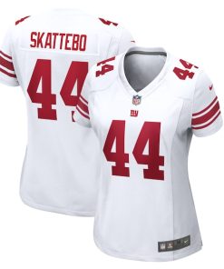 Cam Skattebo New York Giants Nike Women's Game Jersey - White/Royal