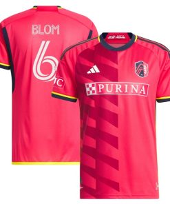 Njabulo Blom St. Louis City SC adidas 2024 The Spirit Kit Authentic Jersey - Red