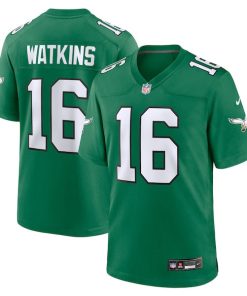 Alternative view of Quez Watkins Philadelphia Eagles Nike Alternate Game Jersey - Kelly Green/Green