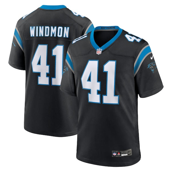 Jacoby Windmon Carolina Panthers Nike Team Game Jersey - Black
