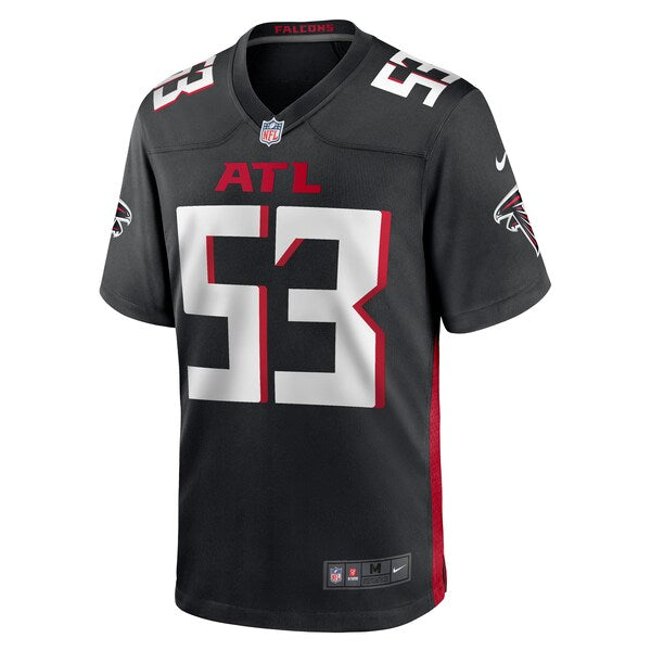 Nate Landman Atlanta Falcons Nike Team Game Jersey - Black - Image 2