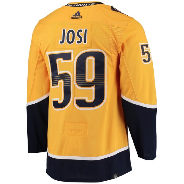 Roman Josi Nashville Predators adidas Home Primegreen Authentic Player Jersey - Gold - Image 3