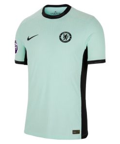 Alternative view of Nicolas Jackson Chelsea Nike 2023/24 Third Match Authentic Player Jersey - Mint