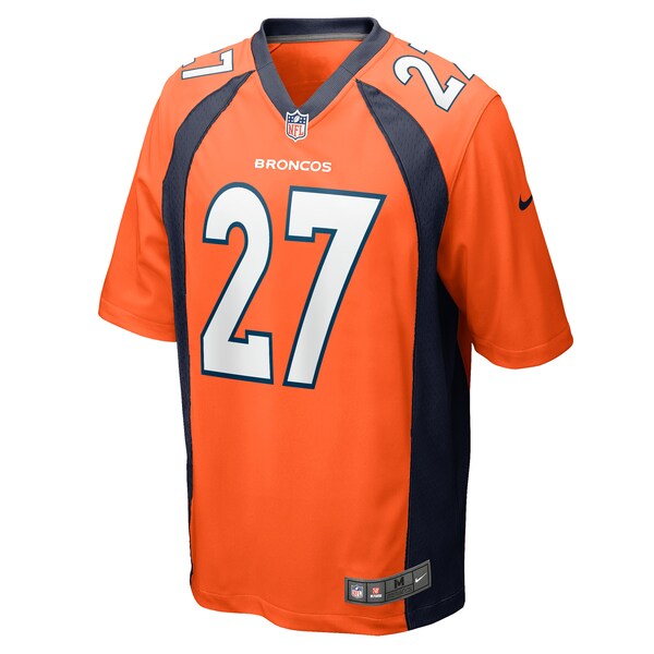 Damarri Mathis Denver Broncos Nike Game Player Jersey - Orange - Image 2