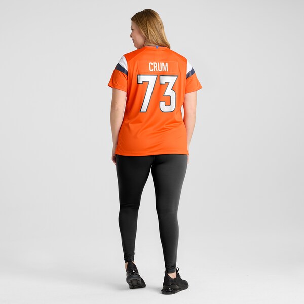 Frank Crum Denver Broncos Nike Women's Team Game Jersey - Orange - Image 7