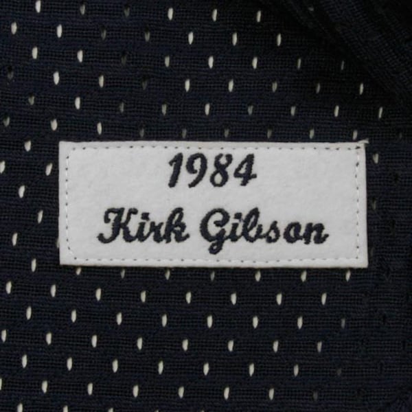 Kirk Gibson Detroit Tigers 1984 Authentic Cooperstown Collection Mesh Batting Practice Jersey - Navy - Image 7