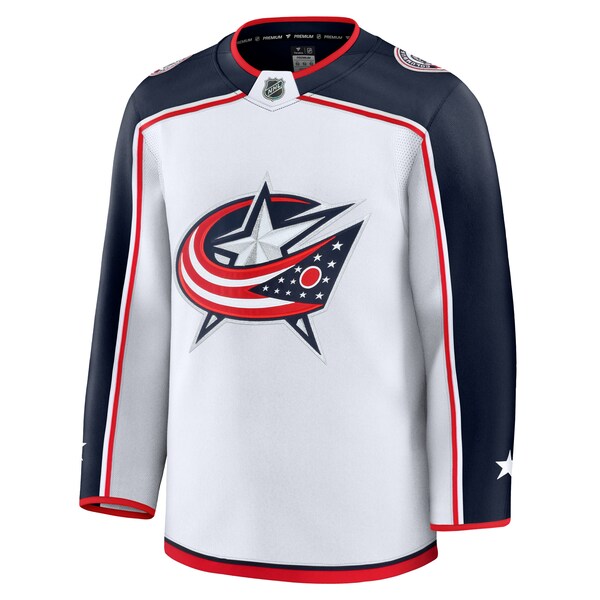 Columbus Blue Jackets Away Premium Jersey - White/Navy - Image 4