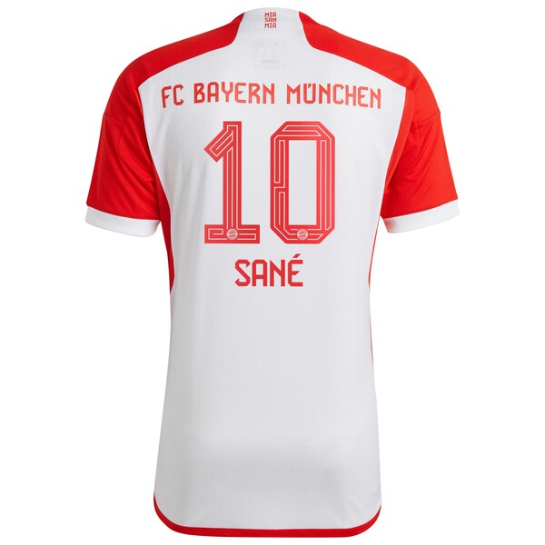 Leroy San¨¦ Bayern Munich adidas 2023/24 Home Replica Jersey - White - Image 3