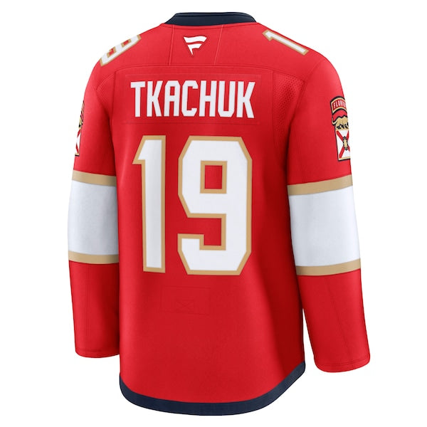 Matthew Tkachuk Florida Panthers Home Premium Jersey - Red - Image 3