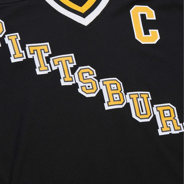 Mario Lemieux Pittsburgh Penguins 1992/93 Blue Line Player Jersey - Black - Image 7