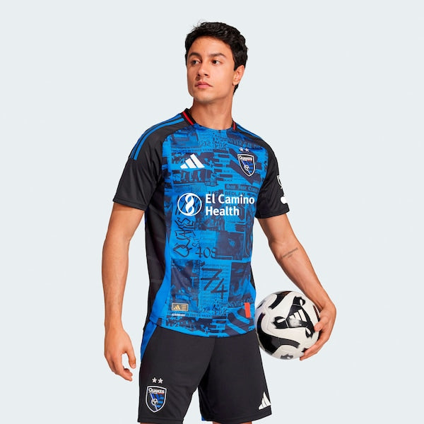 San Jose Earthquakes adidas 2025 Headliner Authentic Jersey - Black - Image 5