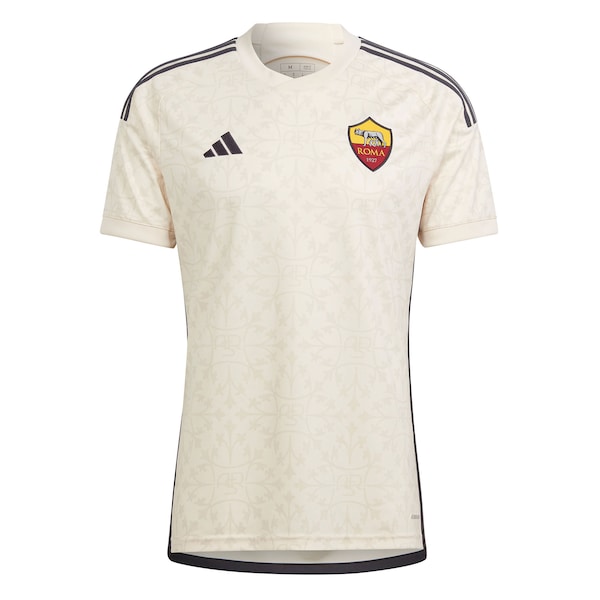 AS Roma adidas 2023/24 Away Replica Jersey - Cream - Image 2