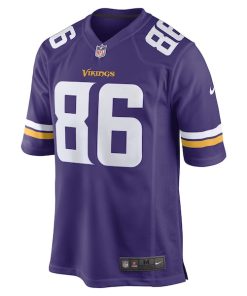 Alternative view of Johnny Mundt Minnesota Vikings Nike Game Player Jersey - Purple