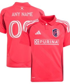 St. Louis City SC adidas Youth 2025 Forever CITY Red Replica Custom Jersey - Red