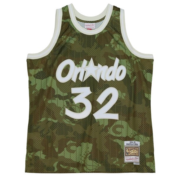 Shaquille O'Neal Orlando Magic Hardwood Classics 1994/95 Ghost Green Swingman Jersey - Camo - Image 2
