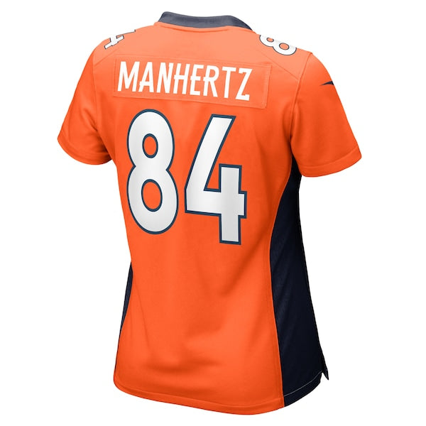 Chris Manhertz Denver Broncos Nike Women's Game Player Jersey - Orange - Image 3
