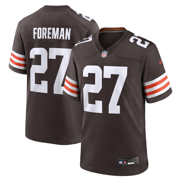 D'Onta Foreman Cleveland Browns Nike Team Game Jersey - Brown
