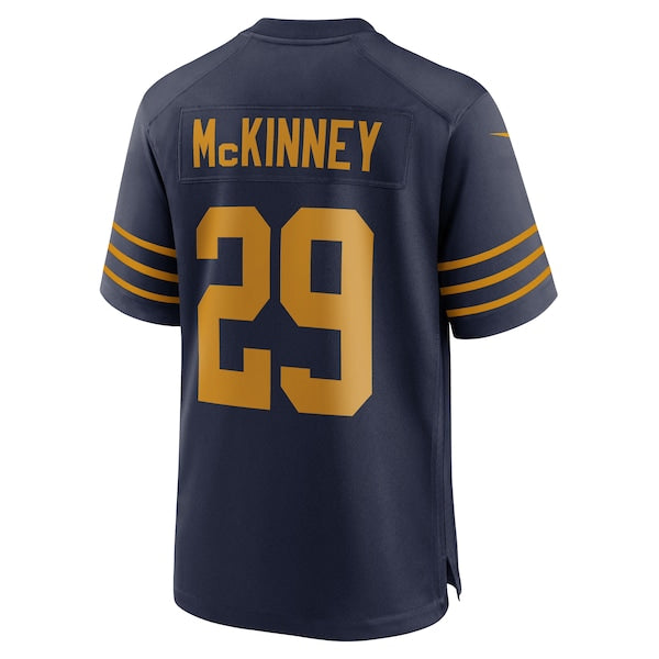 Xavier McKinney Green Bay Packers Nike The 1923 Classic Game Jersey - Navy/Green - Image 4