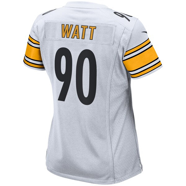 Women's Pittsburgh Steelers T.J. Watt Nike White Player Jersey - Black/Gold - Image 4