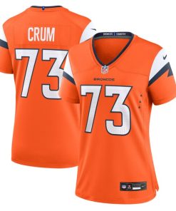 Frank Crum Denver Broncos Nike Women's Team Game Jersey -  Orange