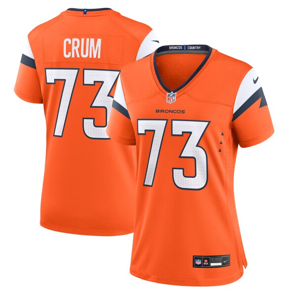 Frank Crum Denver Broncos Nike Women's Team Game Jersey - Orange