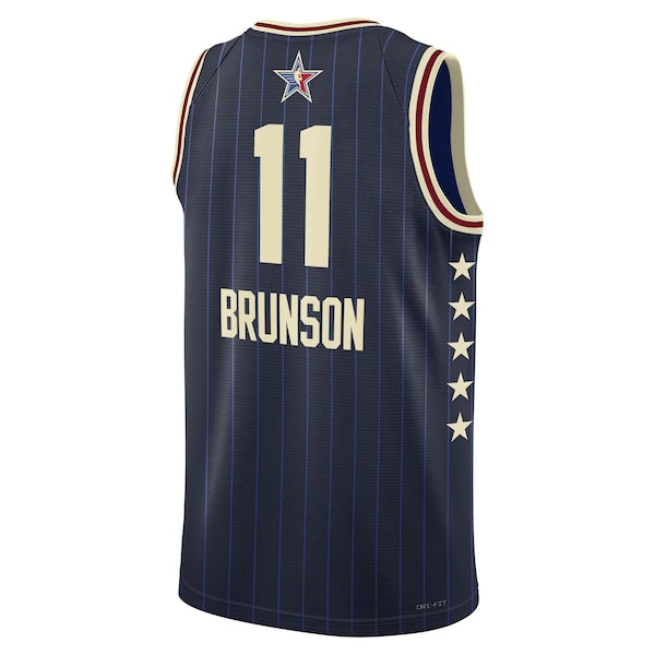 Jalen Brunson Jordan Brand Unisex 2024 NBA All-Star Game Swingman Jersey - Navy - Image 5