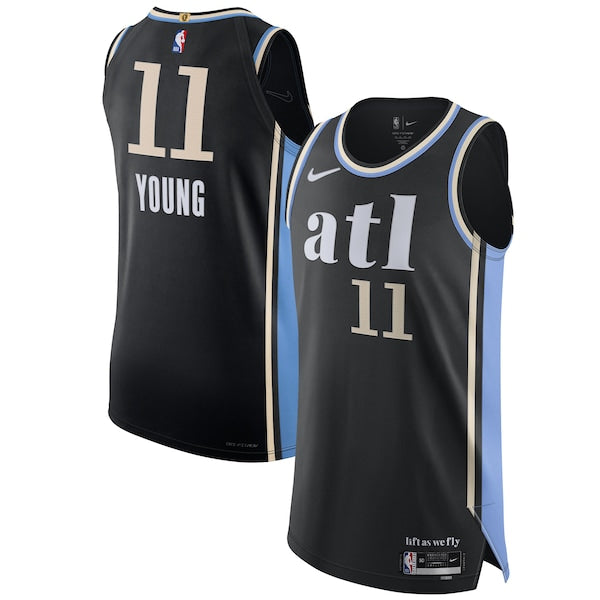 Nike Trae Young Atlanta Hawks Authentic Jersey - City Edition - Black