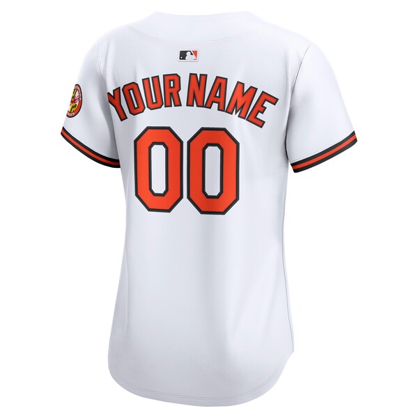 Baltimore Orioles Nike Women's Home Limited Custom Jersey - White - Image 3